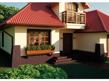 Zdjęcie: Płytka elewacyjna Country Wiśnia 24,5x6,5 cm CERRAD