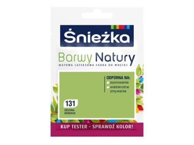 Zdjęcie: Farba Barwy Natury tester zielona herbata 131 25ml ŚNIEŻKA