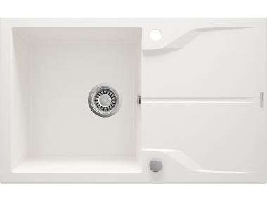 Zdjęcie: Zlewozmywak Andante alabaster granit 1K Z/O 780x490x194, space saver DEANTE