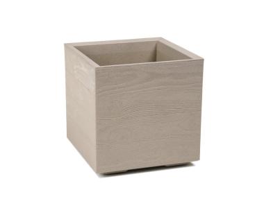 Zdjęcie: Kwietnik Karo Eco coffee 400x400 mm deska latte LAMELA