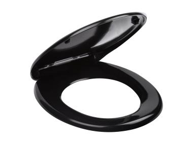 Zdjęcie: Deska WC Julia Black duroplast, wolnoopadająca KERRA