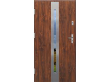 Zdjęcie: Drzwi zewnętrzne stalowo-drewniane Disting Otello 12 Dąb złoty 90 cm lewe KR CENTER