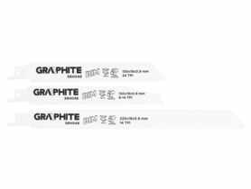Brzeszczoty do piły szablastej BIM, zestaw 3 szt. GRAPHITE