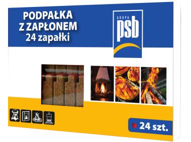 Zdjęcie: Podpałka z zapłonem PSB 24 szt. FIRE FAMILY