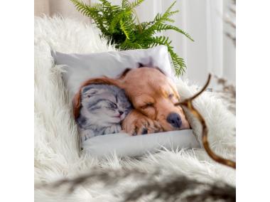 Zdjęcie: Poszewka Animal 69 biała 45 x 45 cm Mink EUROFIRANY