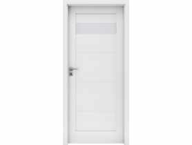 Drzwi wewnętrzne Milano 2, 60 cm prawe biel INVADO