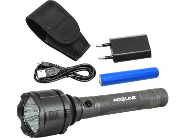 Zdjęcie: Latarka aluminiowa, akumulatorowa, led philips 1500 lm, CE PROLINE