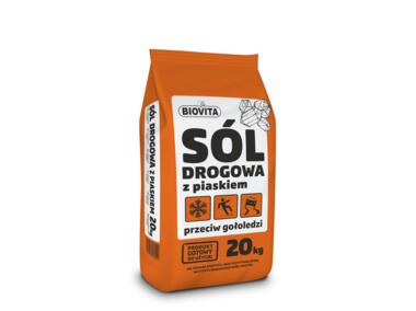 Zdjęcie: Sól z piaskiem przeciw gołoledzi 20 kg BIOVITA