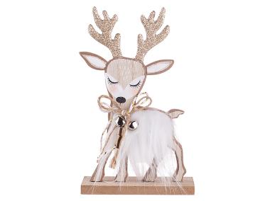Zdjęcie: Figurka drewniana Renifer 9x18x4 cm ALTOMDESIGN