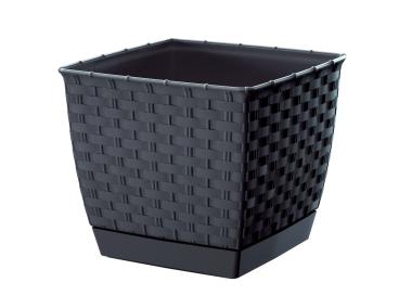 Zdjęcie: Doniczka Ratolla antracytowy 25 cm PROSPERPLAST