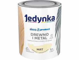 Emalia akrylowa Deco&Protect drewno i metal mat kremowy 0,7 L JEDYNKA