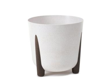 Zdjęcie: Donica Frida 26 cm eco wood biała LAMELA