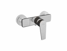 Bateria natryskowa Dokos czarny/chrom INVENA