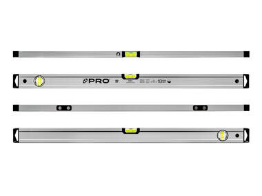 Zdjęcie: Poziomnica PRO600 anodowana srebrna z magnesami 80 cm PRO