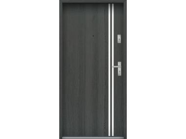 Zdjęcie: Drzwi wejściowe do mieszkań Bastion L-03 Grafit 80 cm (NW) lewe ODP KR CENTER