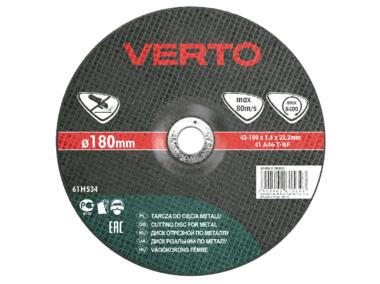 Zdjęcie: Tarcza tnąca do metalu 180 x 1.6 x 22.2 mm VERTO