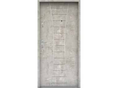 Drzwi wejściowe do mieszkań Bastion R-63 Beton naturalny 90 cm prawe ODP KR CENTER