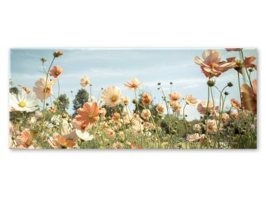 Zdjęcie: Obraz Glasspik Flowers 50x125 cm Gl306 Yello STYLER