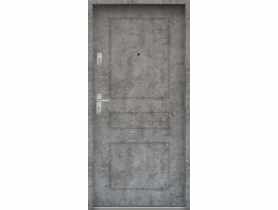 Drzwi wejściowe do mieszkań Bastion T-56 Beton srebrny 80 cm prawe ODO KR CENTER