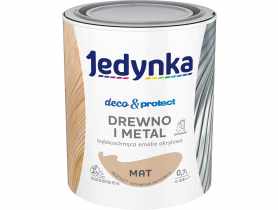 Emalia akrylowa Deco&Protect drewno i metal mat beżowy 0,7 L JEDYNKA