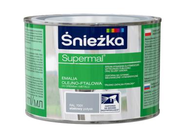 Zdjęcie: Emalia Supermal stalowy RAL7001 0,4L ŚNIEŻKA
