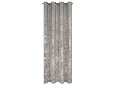Zdjęcie: Zasłona gotowa Naira 140 x 250 cm stalowy EUROFIRANY