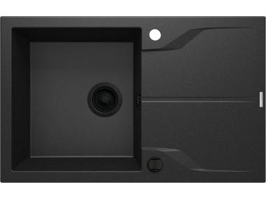 Zdjęcie: Zlewozmywak Andante flush grafit metal gran 1K Z/O 780x490x194, nero DEANTE