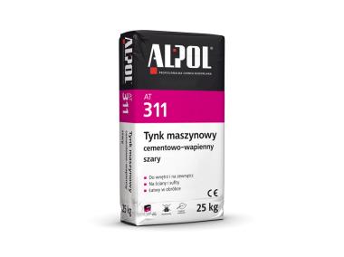 Tynk cementowo-wapienny maszynowy 30 kg szary AT311 ALPOL