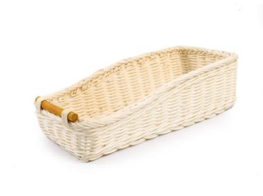 Zdjęcie: Koszyk rattanowy na sztućce 27x12x6/7 cm prostokątny TIN TOURS