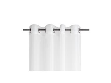 Zdjęcie: Firana z delikatnym paskiem simple chic biała 140x270 cm CHIC HOME
