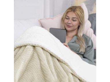 Zdjęcie: Koc Shleepy 170x210 cm beżowy AMELIAHOME