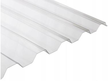 Płyta profilowana PC lity trapez 76x18 mm bezbarwna 200x90 cm GUTTA