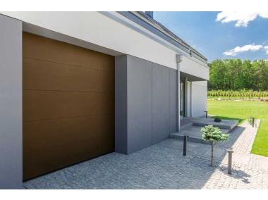 Brama segmentowa Optimal L40, złoty dąb, 2500x2500 mm KRONMAT