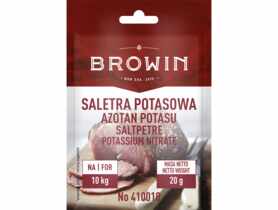 Saletra potasowa do peklowania mięsa - 20 g BROWIN