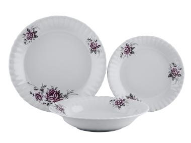 Zdjęcie: Komplet talerzy Iwona 18-elementowy PORCELANA CHODZIEŻ