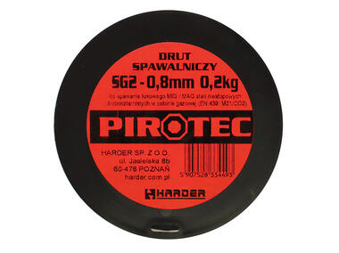 Zdjęcie: Drut spawalniczy SG2 0,8 mm - 0,2 kg PIROTEC