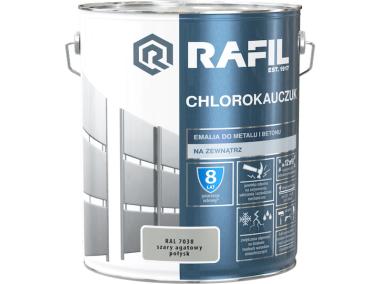 Zdjęcie: Emalia chlorokauczuk szary agatow RAL7038 10L RAFIL