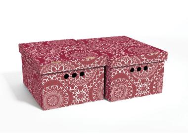 Zdjęcie: Pudło A4 Maroko bordo 2 szt. 25x18x33 cm BERTONI