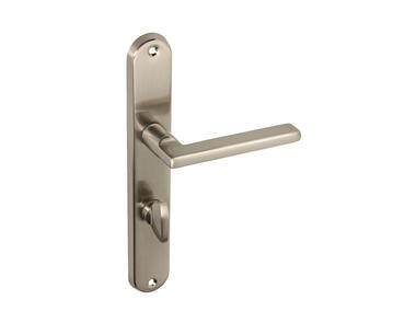 Klamka wewnętrzna Classico DH-98A szyld długi WC-P nikiel szczotkowany GAMET BASIC LINE