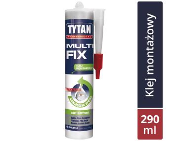 Zdjęcie: Klej montażowy bezbarwny Multi Fix 290 ml TYTAN PROFESSIONAL