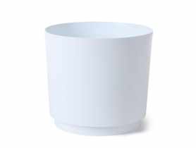 Osłonka doniczkowa Aura 20 cm biała LAMELA PLASTIC