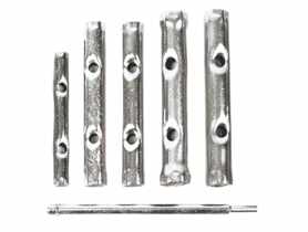 Klucze rurowe 8-17 mm, zestaw 6 sztuk TOP TOOLS