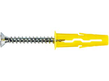 Zdjęcie: Kołek uniwersalny Uno 5x24 mm z wkrętem, 100 sztuk RAWLPLUG