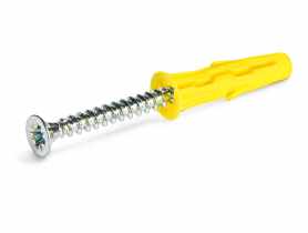 Kołek uniwersalny Uno 5x24 mm z wkrętem, 100 sztuk RAWLPLUG