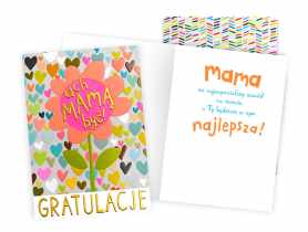 Karnet DKP-081 Gratulacje, mama KUKARTKA