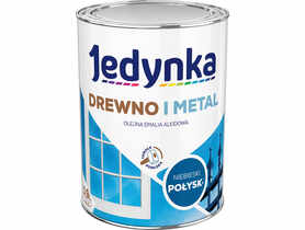 Emalia olejno-alkidowa drewno i metal niebieski 0,9 L połysk JEDYNKA