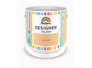 Zdjęcie: Farba lateksowa Designer Colour Light Coral 2,5 L BECKERS