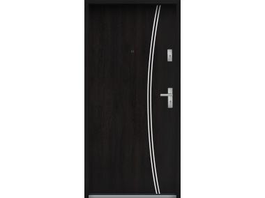Zdjęcie: Drzwi wejściowe do mieszkań Bastion R-61 Heban 90 cm lewe ODR KR CENTER