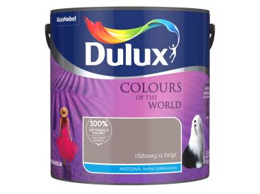 Zdjęcie: Farba do wnętrz Kolory Świata 2,5 L różowy a brąz DULUX