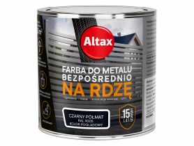 Farba do metalu 0,25 L czarny półmat ALTAX